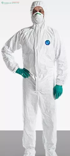 Tyvek Labo cipővédős, antisztatikus overall vegyszerek és radioaktív részecskék 