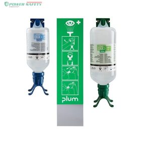 Plum Combi-Station DUO szemkimosó állomás, 1x500mL Plum pH Neutral DUO szemkimos