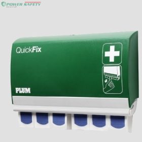 Plum QuickFix zárható, utántölthető ragtapasz adagoló 90 db fémszálas kék tapass