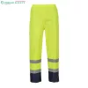 Hi-Vis Classic Contrast esőnadrág, 100%PES, dupla varrások, gumírozott derék