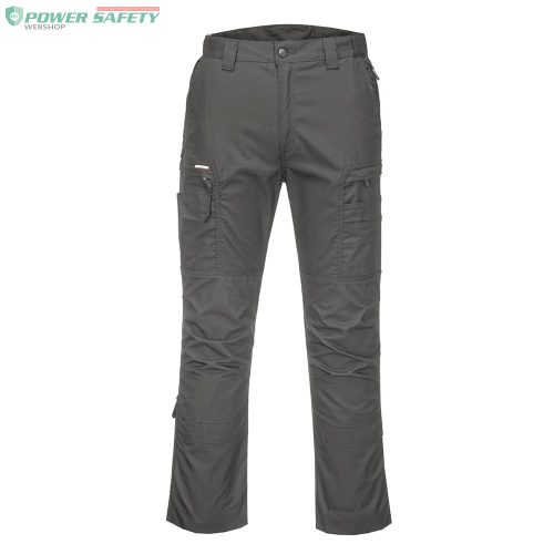 Ripstop anyagból készült nadrág, térdvédő zsebek és állítható szárhossz