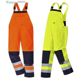   Girona Hi-Vis mellesnadrág, 65%PES, 35%pamut, check (kockás) tépőzáras szegély, 