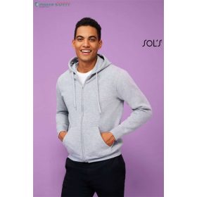 Férfi kapucnis pulóver, cippzáras