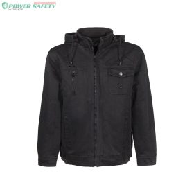   TOP ELITE BERGEN bélelt kabát, 100% pamut, levehető kapucni, 4 külső zseb