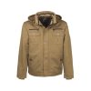 TOP ELITE LENOX bélelt kabát, 100% pamut, levehető kapucni, 6 külső zseb
