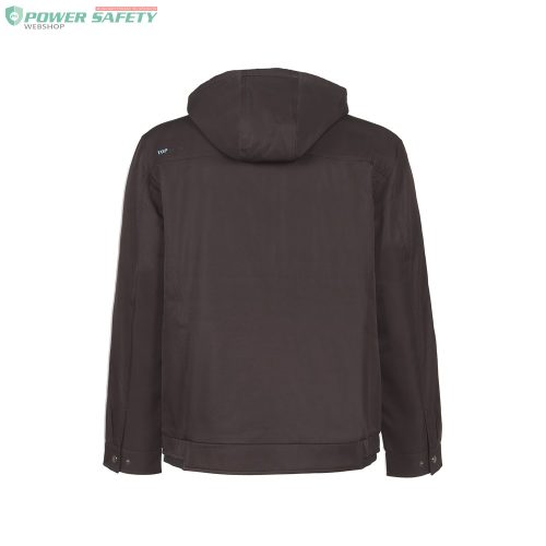 TOP ELITE LEXINGTON bélelt kabát, 100% poliészter, levehető kapucni, fekete