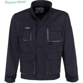   Munkakabát dzsekifazonú, rejtett húzózáras, 8 zseb, derékon hátsó nagy rekesz