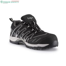 TOP AGISZ S1P ESD SRC védőcipő, kompozit kapli, kevlár talplemez, EVA/Gumi talp