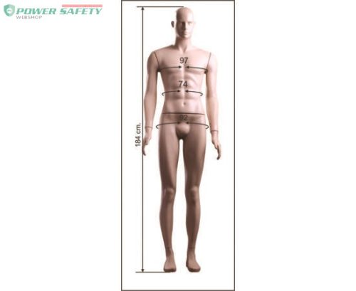 Próbababa férfi TOP, bézs