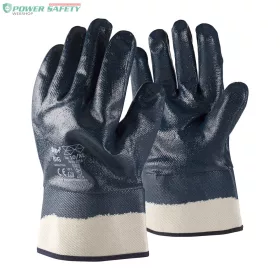   TOP BIG duplán nitril mártott védőkesztyű, erős kopásállóságú, kék, 10/XL