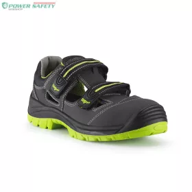   TOP Buffalo Sandal O1 SRC munkavédelmi szandál, nubuk bőr, PU/gumi talp