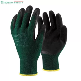   TOP COMFORT latex mártott védőkesztyű, PE és Spandex alapú, extra kényelmes