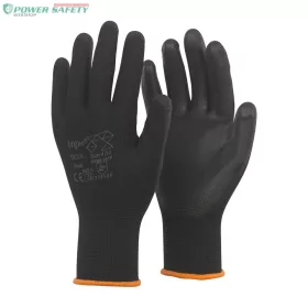   TOP DEVIL PLUS PU mártott védőkesztyű, szellőző kézhát, gumírozott mandzsetta