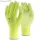 TOP FLUO-Y_PLUS PU mártott védőkesztyű, gumírozott mandzsetta, fluo sárga