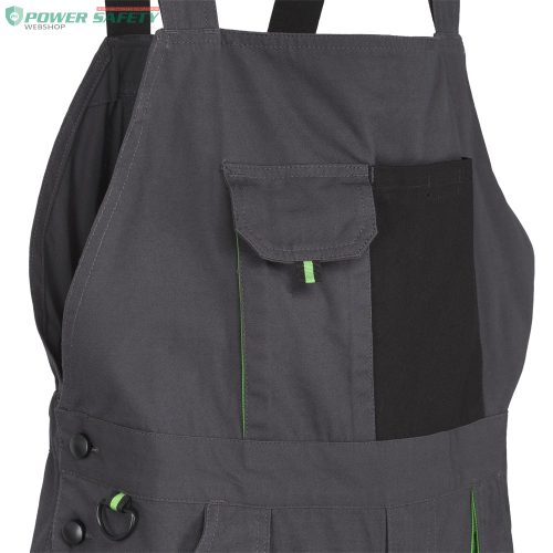 Nadrág kantáros (100%pamut) TOP GREEN 100 BIBPANTS