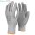TOP GREY PU mártott kevertszálas vágásbiztos védőkesztyű, gumírozott mandzsetta