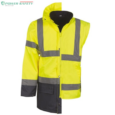 TOP MULTI fluo-Y 5 in 1 jólláthatósági téli dupla kabát, 100% vízálló