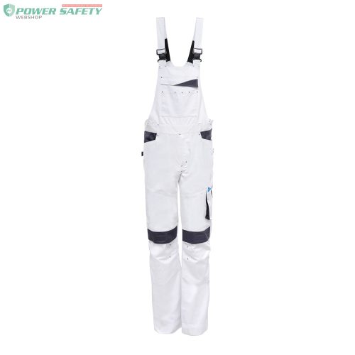 Munkaruha set TOP NOVA fehér kabát és kantáros nadrág