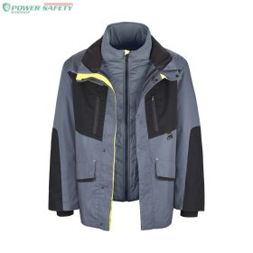   TOP PHOENIX CO2D PRK téliesített DUPLA munkakabát, srapabíró, reflektív csíkok