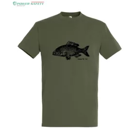   TOP kereknyakú póló ponty mintával, 100% pamut, 190 g/m2,