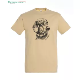   TOP Kereknyakú póló tacskó mintával (100% pamut 190 g/m2)