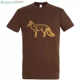   TOP kereknyakú póló róka mintával, 100% pamut, 190 g/m2,