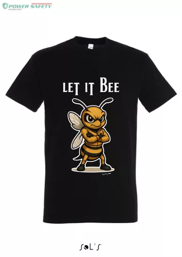 Póló (méhecske mintával Let it Bee) kereknyakú TOP