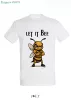 Póló (méhecske mintával Let it Bee) kereknyakú TOP