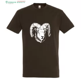   TOP kereknyakú póló muflon mintával, 100% pamut, 190 g/m2,