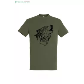   TOP kereknyakú póló farkas mintával, 100% pamut, 190 g/m2,