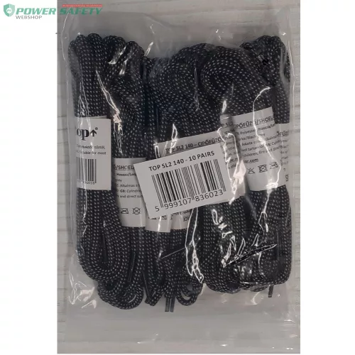 TOP cipőfűző, hengeres, strapabíró, kétszínű, 100% nylon