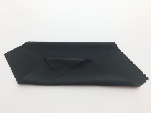 Szemüveg törlőkendő 15x15cm 12db/csomag (100%poliészter) TOP, fekete