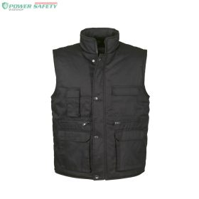  TOP VEST BASIC bélelt mellény, 80% poliészter, 20% pamut, multifunkciós zsebek