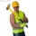 TOP VEST FLUO-Y tépőzáras jól láthatósági mellény, 120 g/m2, 100% poliészter