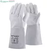 TOP WELDING CW hegesztőkesztyű, 15 cm bivalybőr mandzsetta, szürke