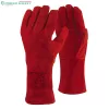TOP WELDING-R Base bélelt hegesztőkesztyű, erős marhabőr, piros, 10