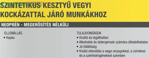 Neoprén pamut, izzadságfelszívó, kényelmes bolyhozással, vastagság: 0,75 mm, hos