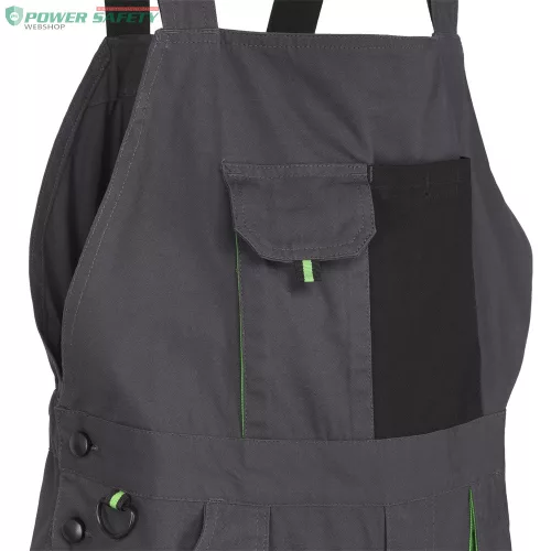 Nadrág kantáros (100%pamut) TOP GREEN 100 BIBPANTS