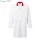 Food Industry Coat, No Pocket - Fehér/piros