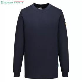 Antisztatikus ESD hosszú ujjú póló - Navy