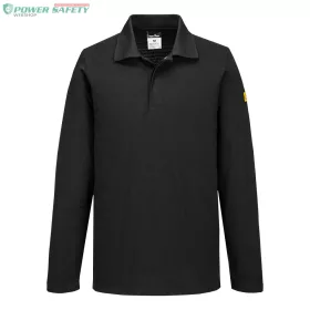 Antisztatikus hoszzú ujjú ESD póló L/S - Fekete