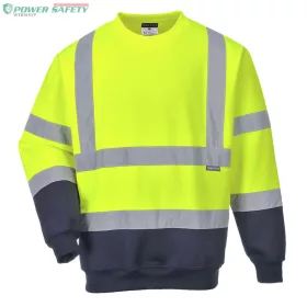 Kéttónusú Hivis pulóver - Sárga/Navy