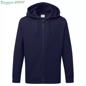 Zippzáras kapucnis pulóver - Navy