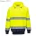 Kéttónusú kapucnis pulóver - Sárga/Navy