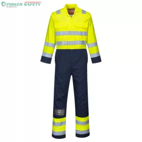 Bizflame Work Hi-Vis antisztatikus overál - Sárga/Navy