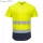 Kéttónusú Mesh póló - Sárga/Navy