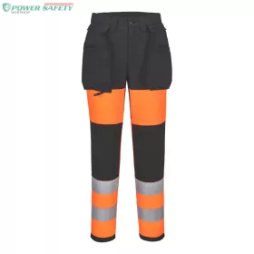   WX2 Eco Hi-Vis női 1. osztályú Stretch nadrág WX2 Eco Hi-Vis női nadrág - Narancs/Fekete