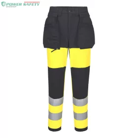   WX2 Eco Hi-Vis női 1. osztályú Stretch nadrág WX2 Eco Hi-Vis női nadrág - Sárga/Fekete