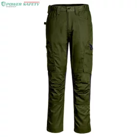 WX2 Eco Stretch Trade nadrág - Olívazöld