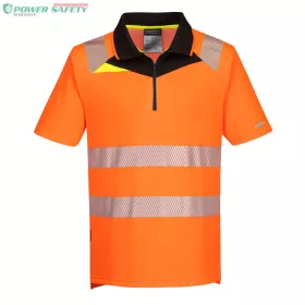 DX4 Hi-Vis póló S/S - Narancs/Fekete